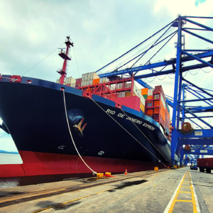 TCP receives the largest ship in capacity in the history of the terminal