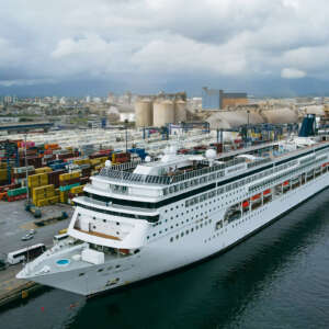TCP receives, for the first time, a visit from a tourism ship MSC
